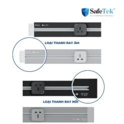 Ổ cắm thanh ray điện đa năng- nhiều kích thước từ 0.8m-1m2 (AUS-TRK0000)